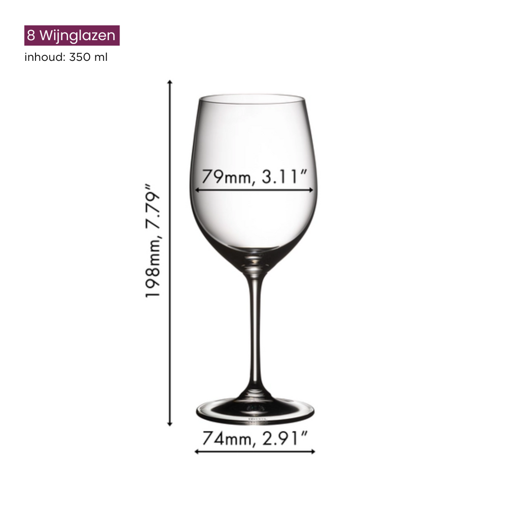 Riedel Witte Wijnglazen Vinum - Viognier / Chardonnay - 350 ml - Pay 6 Get 8