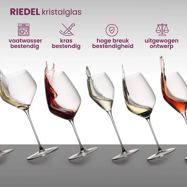 Riedel Champagneglazen - Flutes - Vinum - 160 ml - 2 stuks