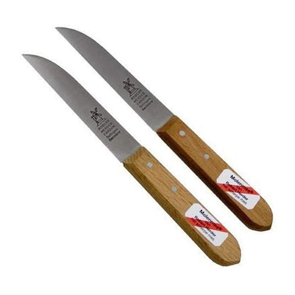 Robert Herder Molenmes - Hout - Lemmet 8.5 cm- 2 Stuks