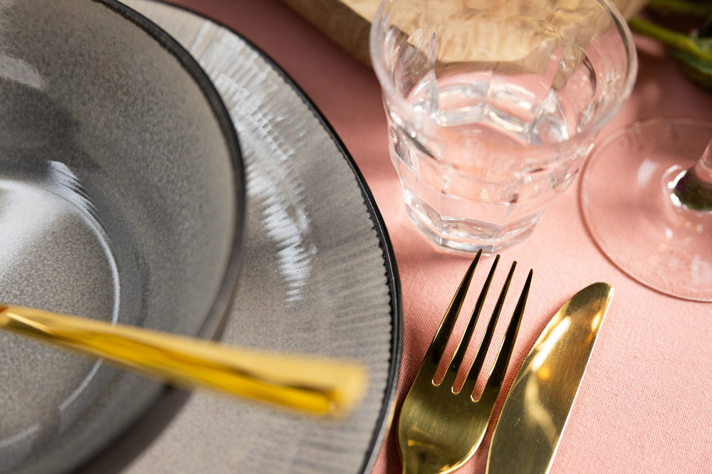 Cookinglife Serviesset Nola Warm Grey 18-delig / 6 personen - 6 dinerborden, 6 ontbijtborden en 6 kommen