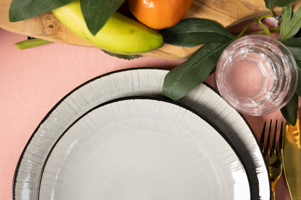 Cookinglife Serviesset Nola Warm Grey 18-delig / 6 personen - 6 dinerborden, 6 ontbijtborden en 6 kommen