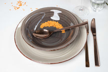 Cookinglife Dinerborden Delice Grijs ø 26.5 cm - 6 stuks