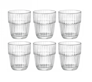 Bormioli Rocco Waterglazen Stapelbaar - Barshine - 210 ml - 6 stuks