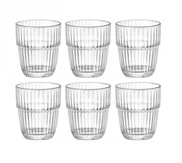 Bormioli Rocco Waterglazen Stapelbaar - Barshine - 210 ml - 6 stuks