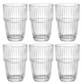 Bormioli Rocco Longdrinkglazen Stapelbaar - Waterglazen - Barshine - 380 ml - 6 stuks