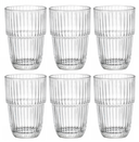 Bormioli Rocco Longdrinkglazen Stapelbaar - Waterglazen - Barshine - 380 ml - 6 stuks