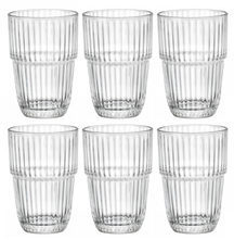 Bormioli Rocco Longdrinkglazen Stapelbaar - Waterglazen - Barshine - 380 ml - 6 stuks