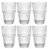 Bormioli Rocco Longdrinkglazen Stapelbaar - Waterglazen - Barshine - 380 ml - 6 stuks