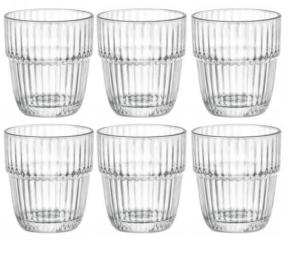 Bormioli Rocco Waterglazen Stapelbaar - Barshine - 305 ml - 6 stuks