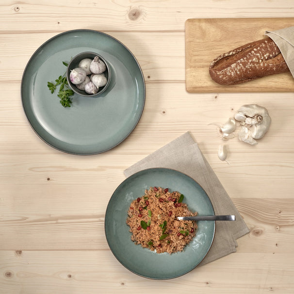 ASA Selection Serviesset Saisons - Eucalyptus 18 delig / 6 personen - 6 dinerborden, 6 kommen en 6 ontbijtborden