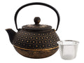 Salt & Pepper Theepot My Tea met RVS Filter - Gietijzer Zwart / Goud - 800 ml
