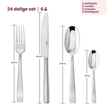 Sambonet Bestekset Flat - RVS - 24 delig / 6 personen