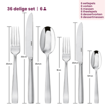Sambonet Bestekset Flat - RVS - 36 delig / 6 personen