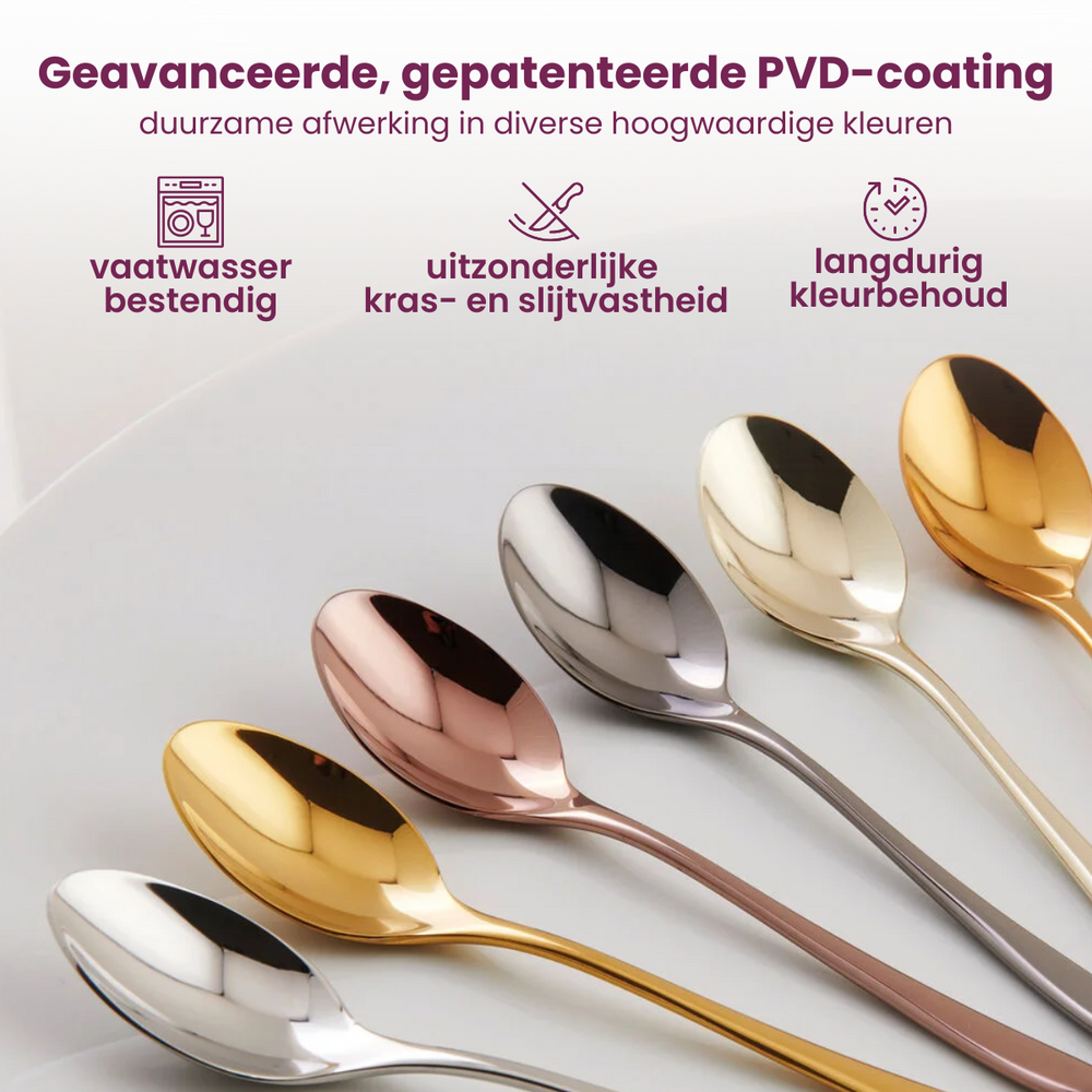 Sambonet Bestekset Rock - Goud - 24 delig / 6 personen