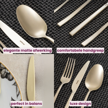 Sambonet Bestekset Rock - Antique Champagne - 24 delig / 6 personen