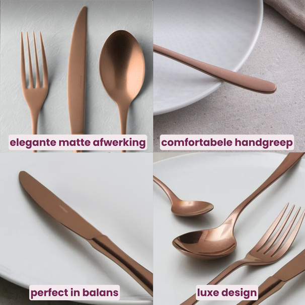 Sambonet Bestekset Taste - Vintage Koper - 24 delig / 6 personen