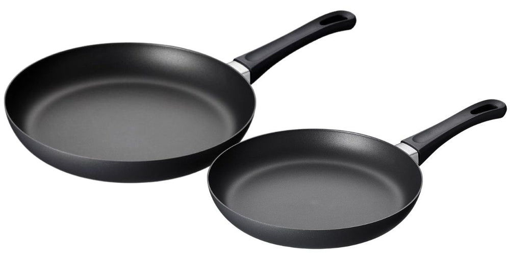 SCANPAN Koekenpannenset Classic Induction ø 24 & 28 cm - geschikt voor alle warmtebronnen - standaard anti-aanbaklaag