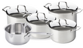 Beka Pannenset Maestro 5-Delig - zonder anti-aanbaklaag - geschikt voor alle warmtebronnen (Kookpannen, Steelpan & Soeppan)
