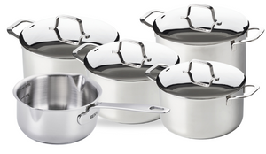 Beka Pannenset Maestro 5-Delig - zonder anti-aanbaklaag - geschikt voor alle warmtebronnen (Kookpannen, Steelpan & Soeppan)