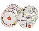 Cookinglife Pizzaborden Italia Porselein ø 30 cm - 6 stuks