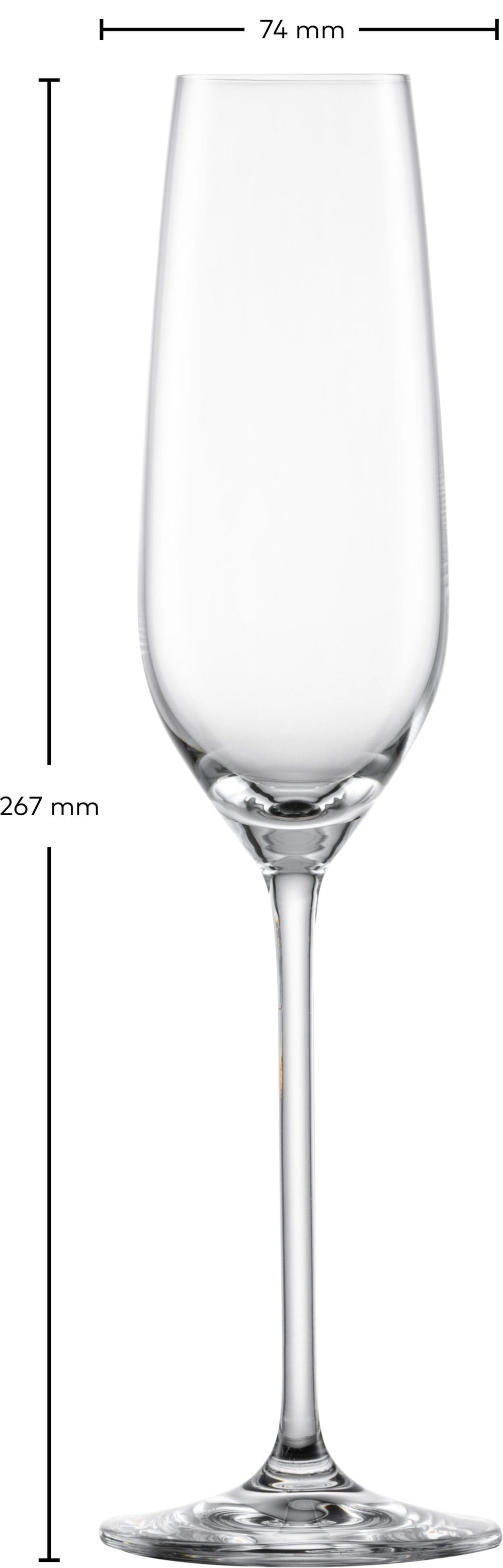 Schott Zwiesel Champagneglazen - Flutes - Fortissimo - 240 ml - 4 stuks