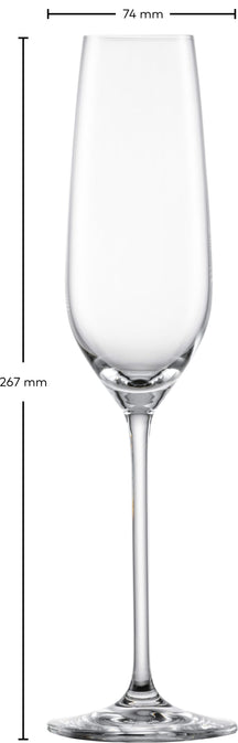 Schott Zwiesel Champagneglazen - Flutes - Fortissimo - 240 ml - 4 stuks