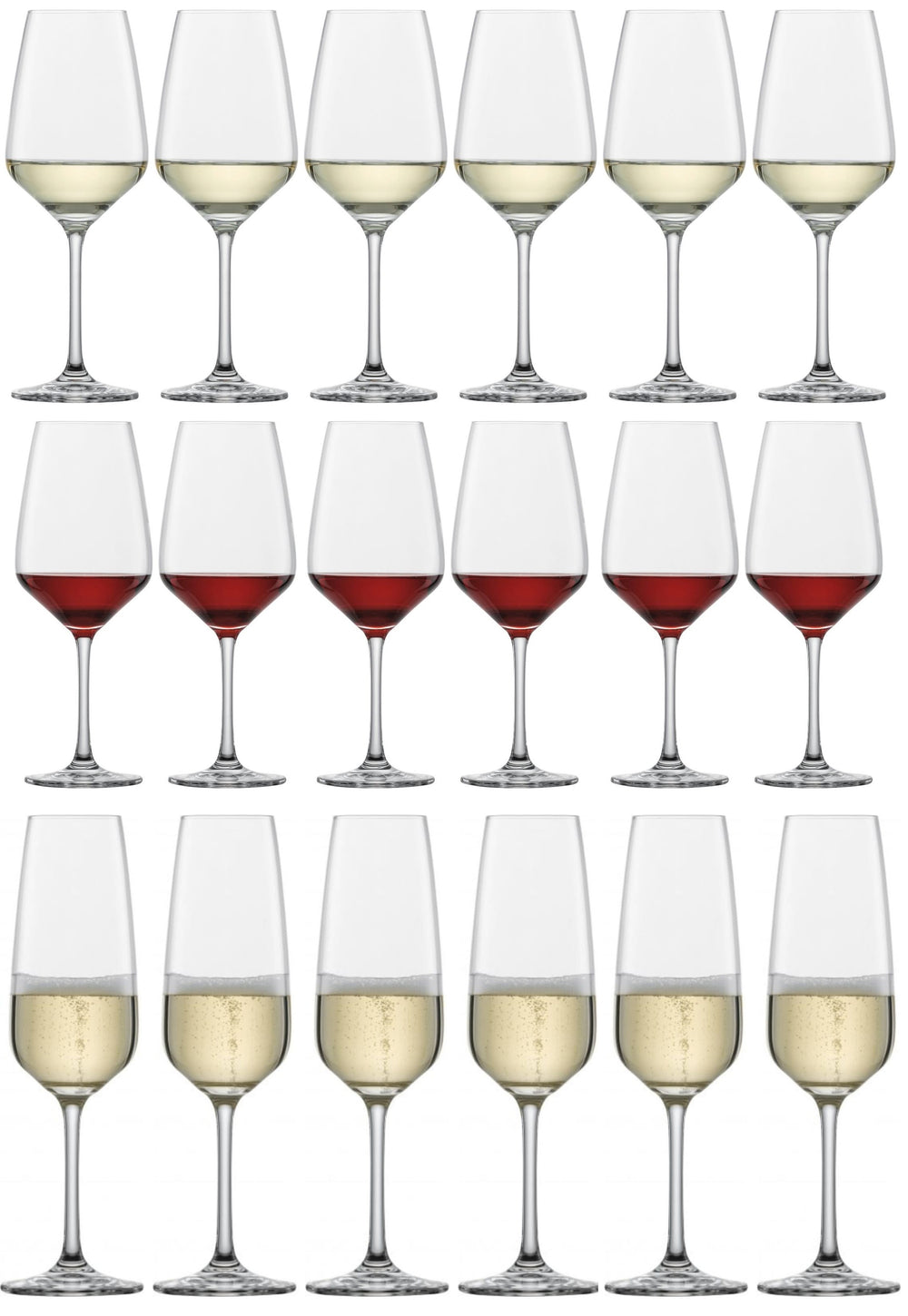 Schott Zwiesel Wijnglazenset Tulip 18-delige - Rode wijnglazen, Witte wijnglazen en Champagneglazen