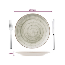 Cosy & Trendy Dinerborden Sintra Ivy Green ø 26 cm - 4 Stuks
