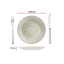 Cosy & Trendy Ontbijtborden / Dessertborden - Sintra Ivy Green ø 20 cm - 4 Stuks