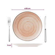 Cosy & Trendy Serviesset Sintra Terracotta 16-delig / 4 personen - 4 dinerborden, 4 ontbijtborden, 4 diepe borden en 4 kommen