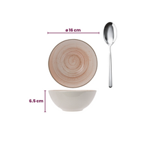Cosy & Trendy Serviesset Sintra Terracotta 16-delig / 4 personen - 4 dinerborden, 4 ontbijtborden, 4 diepe borden en 4 kommen