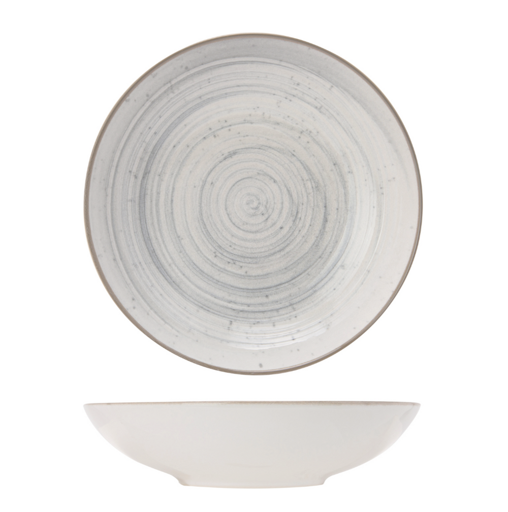 Cosy & Trendy Diepe Borden / Pastaborden Sintra Dusty Blue ø 21 cm - 4 Stuks