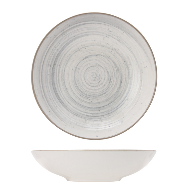 Cosy & Trendy Diepe Borden / Pastaborden Sintra Dusty Blue ø 21 cm - 4 Stuks