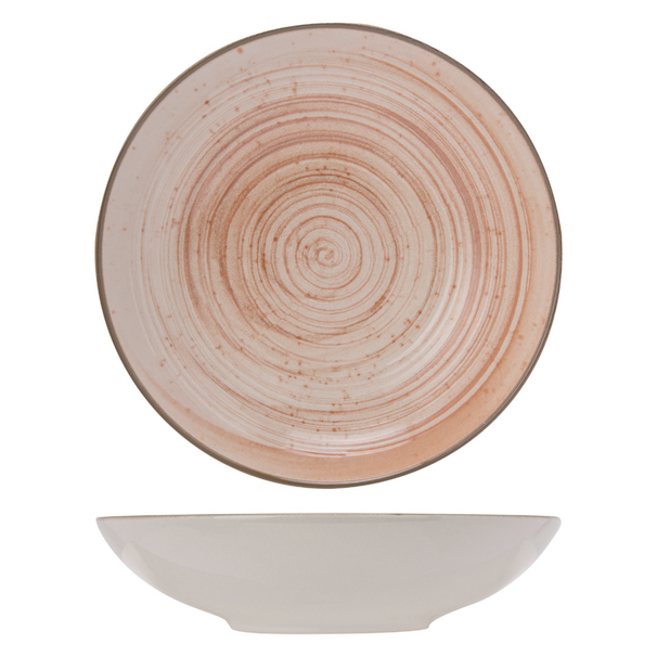 Cosy & Trendy Diepe Borden / Pastaborden Sintra Terracotta ø 21 cm - 4 Stuks
