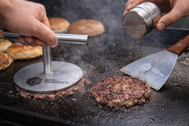 Cookinglife Grill Smashburger Press / Hamburgerpers - Premium - RVS - ø 12 cm