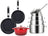 Sola Pannenset Pearl 7-Delig RVS - Downdraft geschikt - Kookpan ø 16, 18, 20 cm & Steelpan ø 16 cm + Koekenpan ø 24, 28 cm + Braadpan ø 24 cm