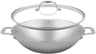Sola Wokpan met deksel Green Cooking Triply RVS ø 32 cm - geschikt voor alle warmtebronnen - zonder anti-aanbaklaag