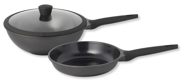 Sola Pannenset Ceramic Deluxe - Koekenpan ø 28 cm en Sola Wokpan ø 30 cm - keramische anti-aanbaklaag