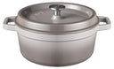 Sola Braadpan met deksel Gietijzer - Grijs - ø 28 cm / 5 Liter - geëmailleerde anti-aanbaklaag