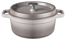 Sola Braadpan met deksel Gietijzer - Grijs - ø 24 cm / 3.2 Liter - geëmailleerde anti-aanbaklaag
