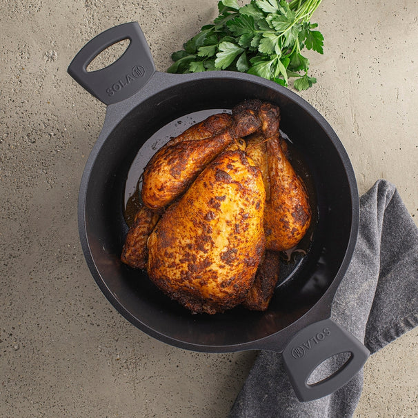 Sola Braadpan met deksel Ceramic Deluxe ø 24 cm - keramische anti-aanbaklaag