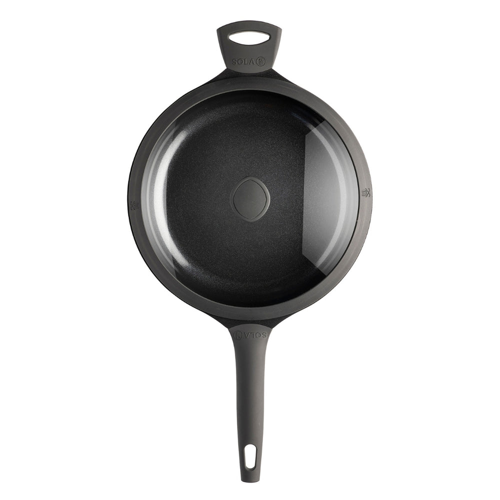 Sola Hapjespan / Sauteerpan met deksel Ceramic Deluxe ø 28 cm - keramische anti-aanbaklaag