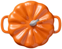 Sola Braadpan Pompoen Oranje - Gietijzer - ø 24 cm / 2,8 Liter - geëmailleerde anti-aanbaklaag