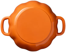Sola Braadpan Pompoen Oranje - Gietijzer - ø 24 cm / 2,8 Liter - geëmailleerde anti-aanbaklaag