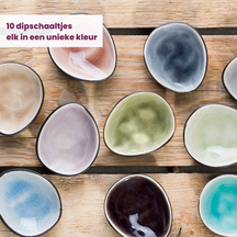 Cosy & Trendy Kleine Schaaltjes / Dipschaaltjes Streetfood 9 x 7 cm / 100 ml - 10 Stuks