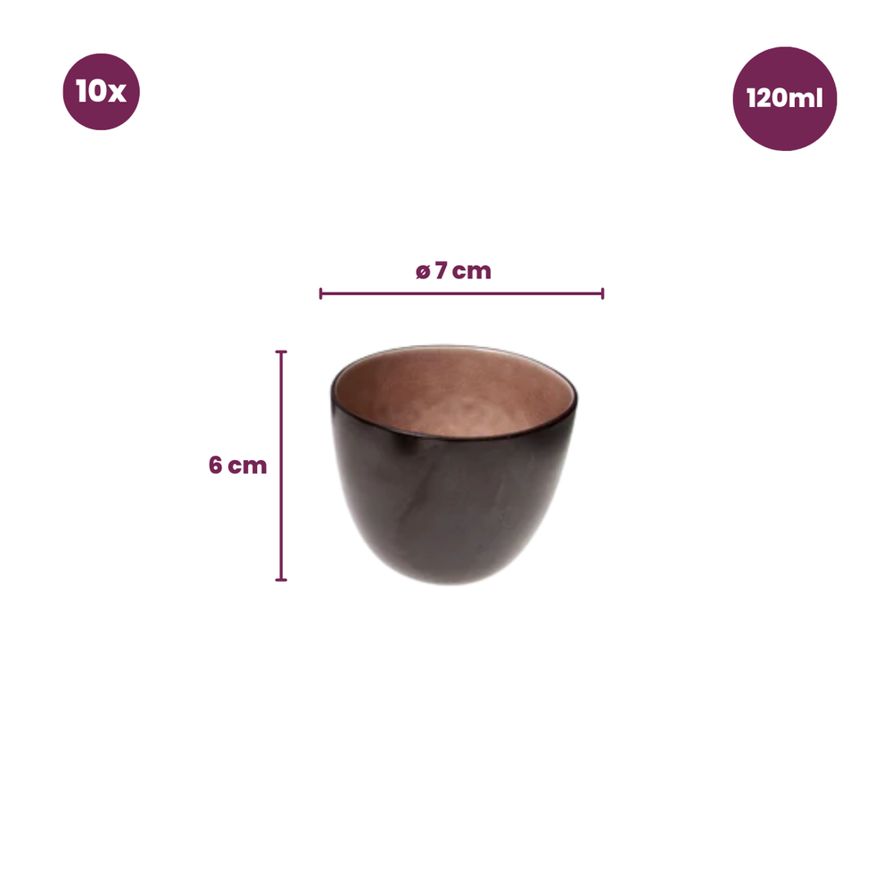 Cosy & Trendy Espresso Kopjes Streetfood 120 ml - 10 Stuks