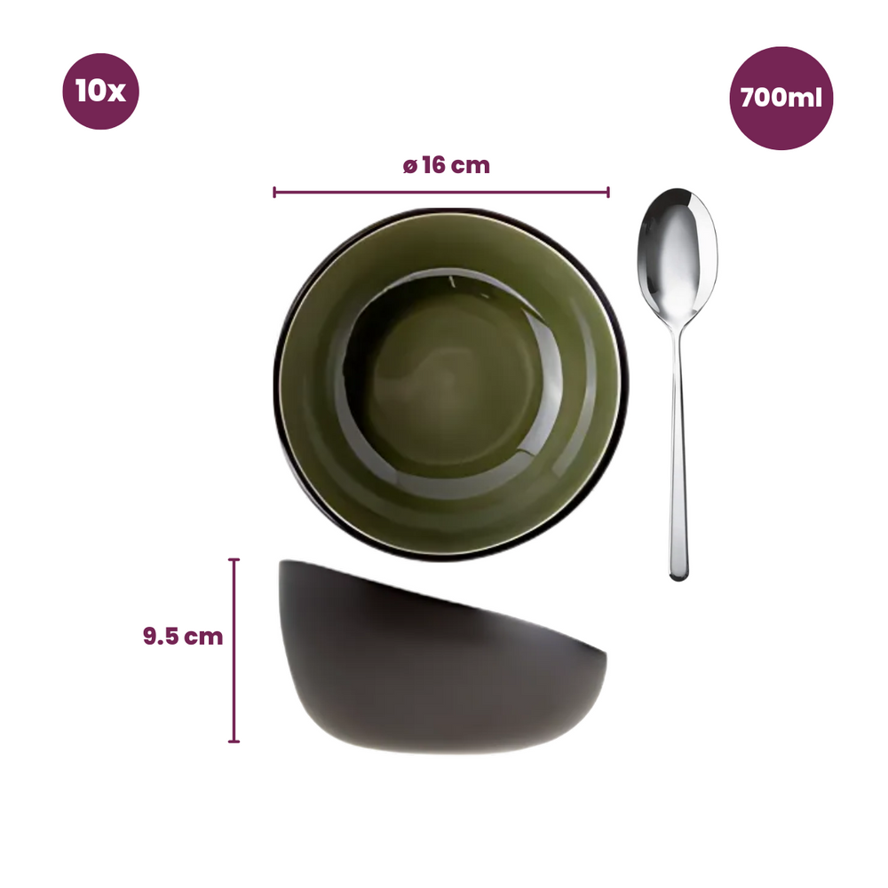Cosy & Trendy Kommen Streetfood ø 16 cm / 700 ml - 10 Stuks