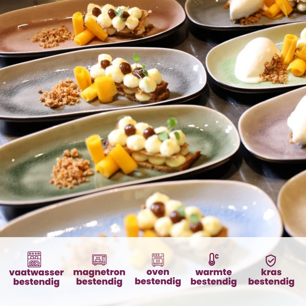 Cosy & Trendy Gebaksbordjes / Tapas Bordjes Streetfood ø 13 cm - 10 Stuks