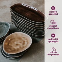 Cosy & Trendy Serviesset / Bordenset Streetfood 20-delig - 10 dinerborden en 10 ontbijtborden