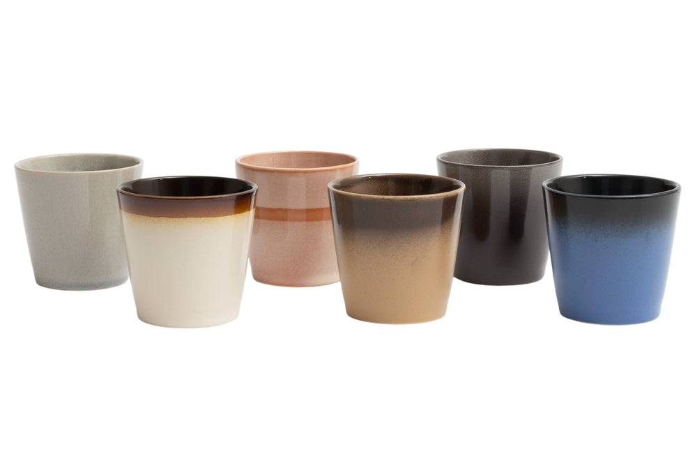 Studio Tavola Koffiekopjes / Senseo Kopjes - Earth - 200 ml - 6 stuks